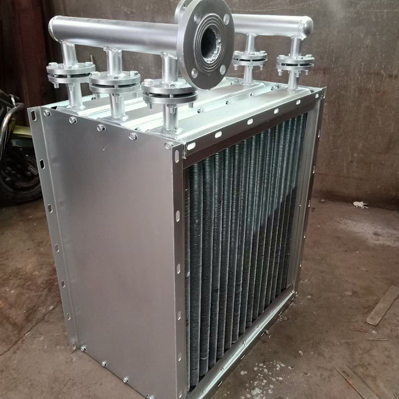 工業烘干機蒸汽散熱器導熱油箱碳鋼換熱器不銹鋼翅片60公分特價