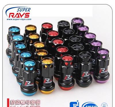 工廠直銷(xiāo)RACING雅閣思域思伯睿日產(chǎn)汽車(chē)改裝防盜輪轂螺